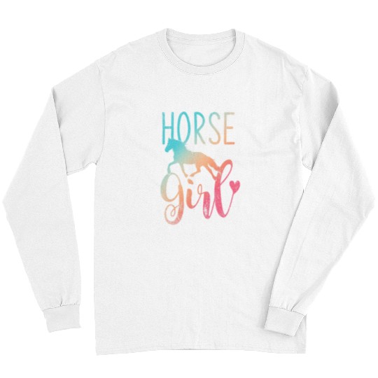 Horse Pet Girl Equestrian Women Girls Gift Horseback Rider Horse Long Sleeves