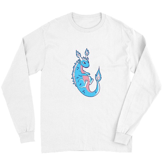Dragon Pet Transgender LGBT Draco Dragon Transsexual Flag Trans Long Sleeves