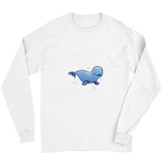 Dolphin Pet Gift Funny Beluga Whale Gift For Girls Kids Cool Long Sleeves