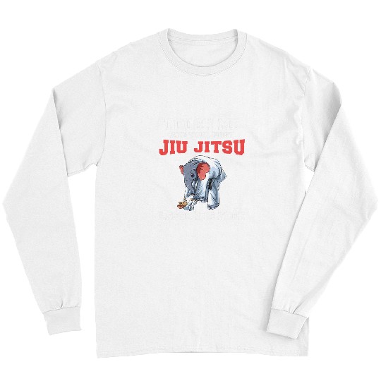 Elephant Mammal Funny Jiu Jitsu Lesson BJJ Grappling Elephant Mouse Long Sleeves