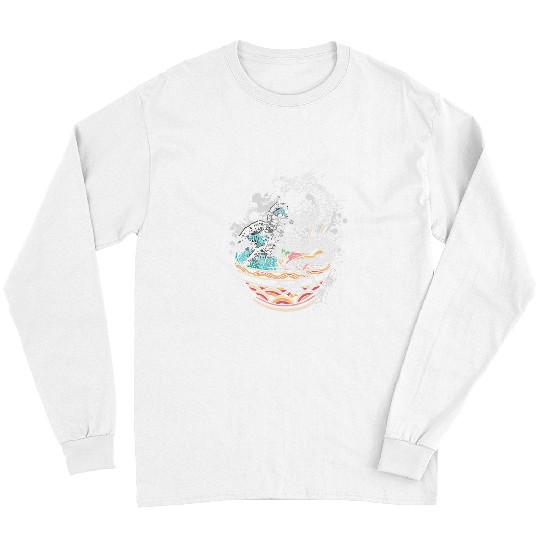 Dragon Pet Vaporwave Japanese retro dragon Japanese art 3 Long Sleeves