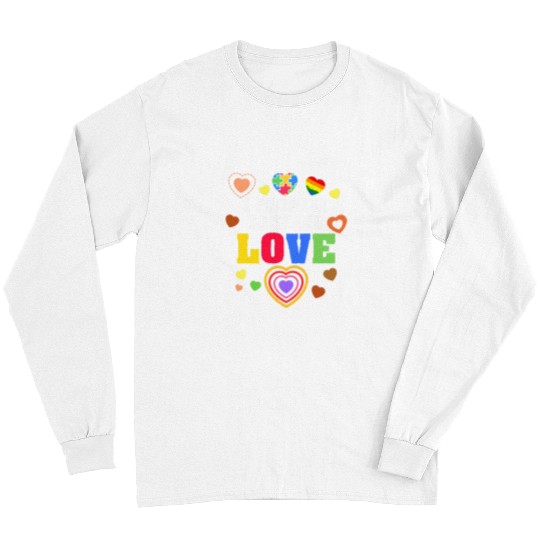 Autism Puzzle I Promise To Love Teach School Education Autism Teacher Long Sleeves