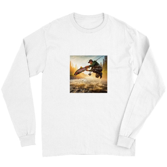 Fishing Fun For Rainbow Trout Nr 14 Long Sleeves