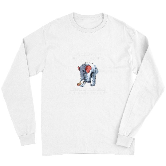Elephant Mammal Funny Jiu Jitsu Choke Hug BJJ Grappling Elephant Mouse Long Sleeves
