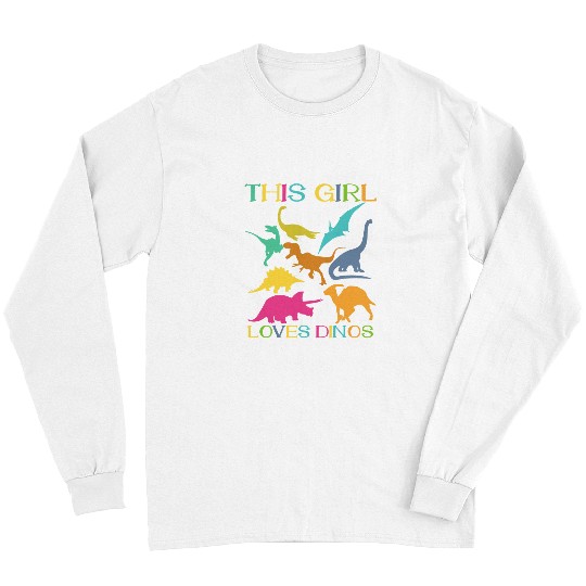 Dinosaur Pet Family Siblings TRex Love Tyrannosaurus rexs Girl Kid 4 Long Sleeves