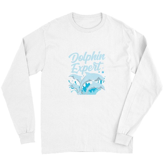 Dolphin Pet Gift Expert Cute Dolphins Lover Girls Long Sleeves