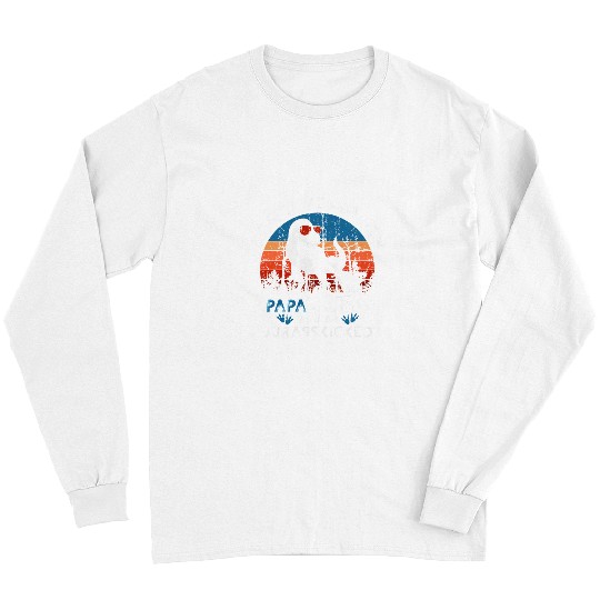 Dinosaur Pet Papasaurus RexDinosaur Papa Fathers Day Saurus T rexs T rexs Saur Long Sleeves