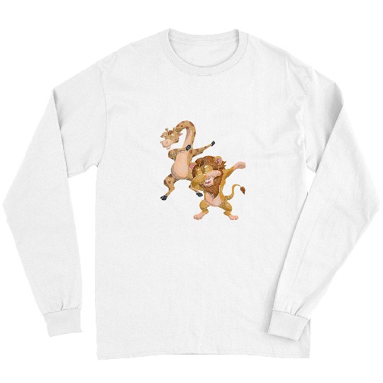 Giraffe Pet Cool  Giraffe  Lion Funny Safari Zookeeper Long Sleeves
