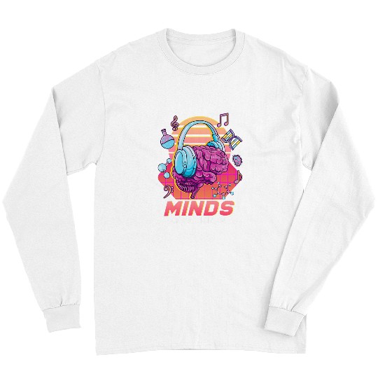 Autism Puzzle Neurodiversity Brain Autism Awareness ADHD Think Different Long Sleeves
