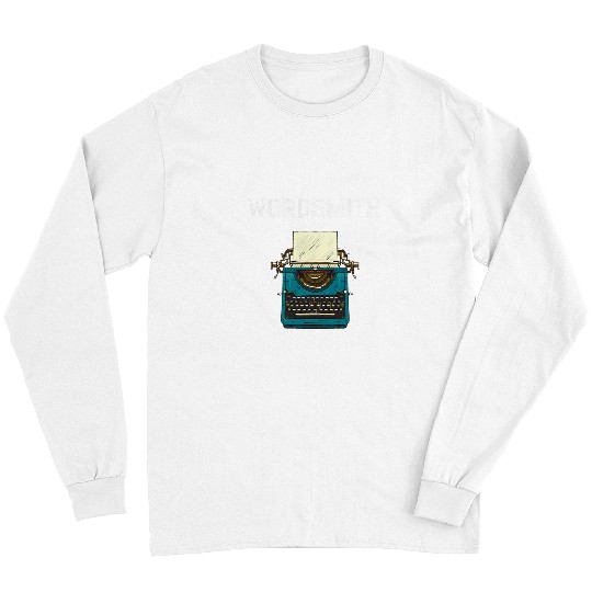 Book Fun Reading Writing Book Lover Wordsmith Typewriter Novel Writer 6 Long Sleeves