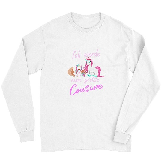 Unicorn Pet Kids Ich Werde Large Cousin Unicorn Pregnancy Baby Long Sleeves