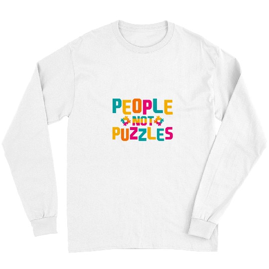 Autism Puzzle People Not Puzzles Autism Teacher Long Sleeves