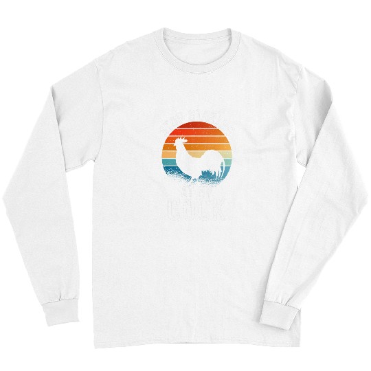 Chicken Pet Stop Staring At My Cock Funny Chicken Roosters Sarcastic Long Sleeves