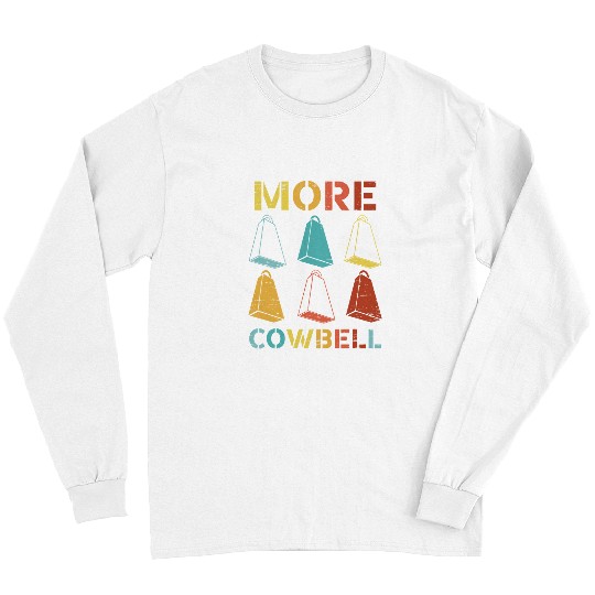 Cow Pet More Cowbell Retro Long Sleeves