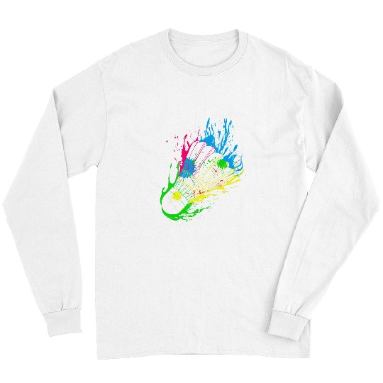 Sport Badminton Colorful Splash Shuttlecock Long Sleeves