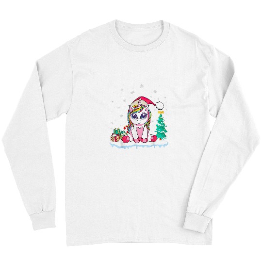 Unicorn Pet Deer Christmas xmass Lights Reindeer Kids Girls Long Sleeves