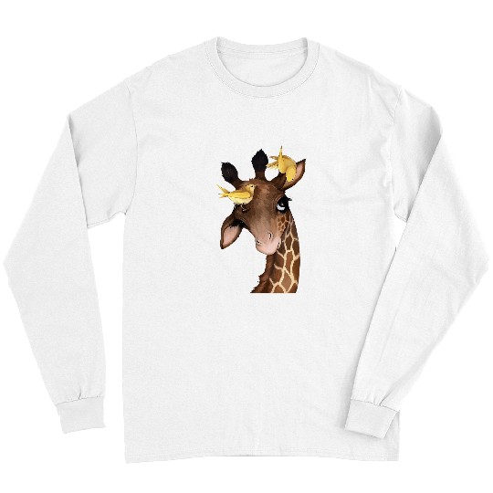 Giraffe Pet drawing forest ranger cool Giraffes Mom 6 Long Sleeves