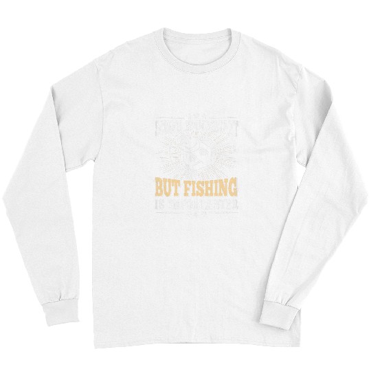 Fishing Fun School Is Important Funny Fishing Bass Fish Fisherman Long Sleeves