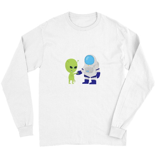 Aliens UFO Planets Alien Solar System Space Lovers Long Sleeves