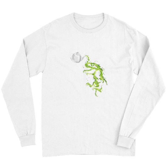 Dinosaur Pet TeaRex TRex tea teapot pouring drawing Long Sleeves