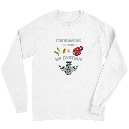 Fireworks meat eightcylinder driver Long Sleeves