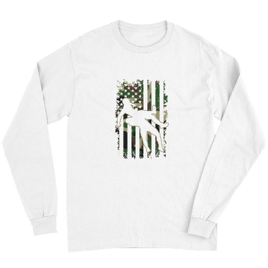 Sport Wrestling martial art Wrestler US vintages flag camouflage Long Sleeves