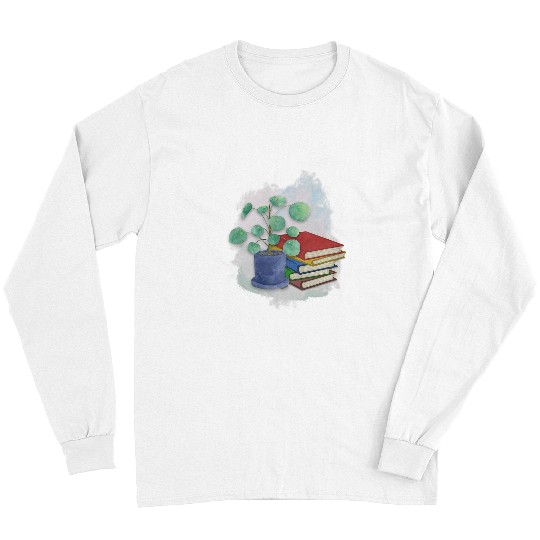 Book Fun Library Books Bohemian Plant Reading Book Librarian Long Sleeves