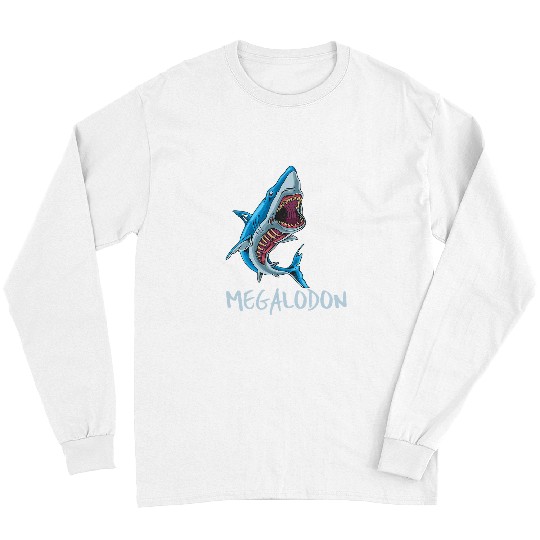 Shark Pet Megalodon Shark Prehistoric Ocean Creature Long Sleeves