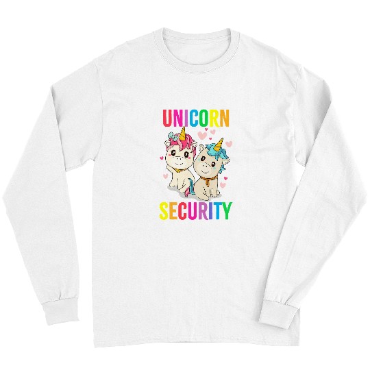 Unicorn Pet Security Funny Halloween Dad Mom Daughter Adult 0 Long Sleeves