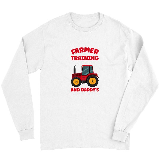 Tractor Fun driving Kids Farmer In Training Tractor Boy Farm Lifestyle Long Sleeves