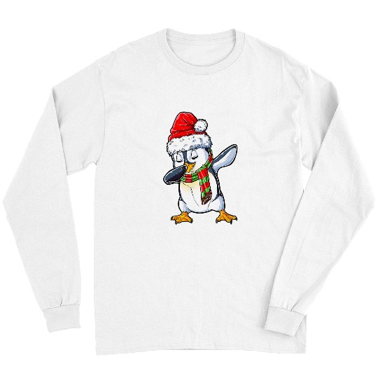 Penguin Pet Awesome Santa Penguin Dance Christmas Outfits Family 210 Long Sleeves