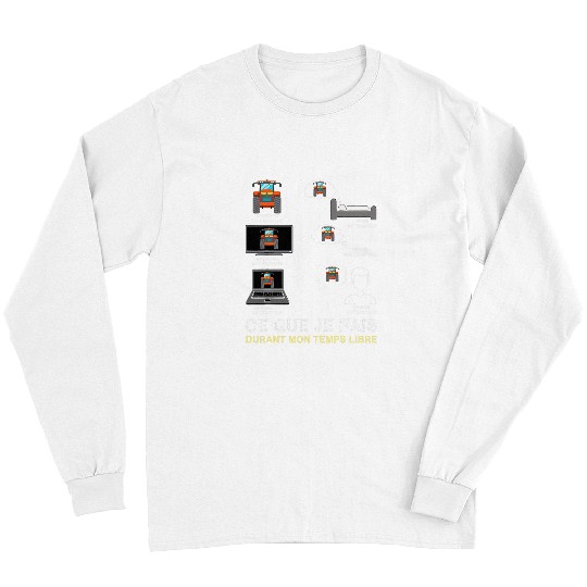 Tractor Fun driving Farmer Rancher Truck Drive Driver Think Dream About Long Sleeves