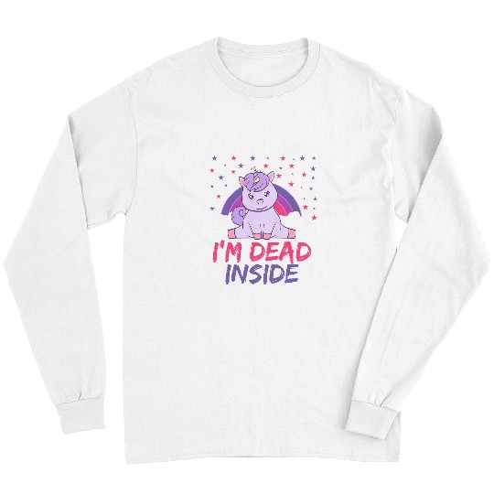 Unicorn Pet Depressed Animal Im  Inside Design Long Sleeves