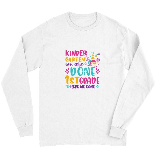 Unicorn Pet Kids Kindergarten Graduation Cute Unicorn Class Of Girls Long Sleeves