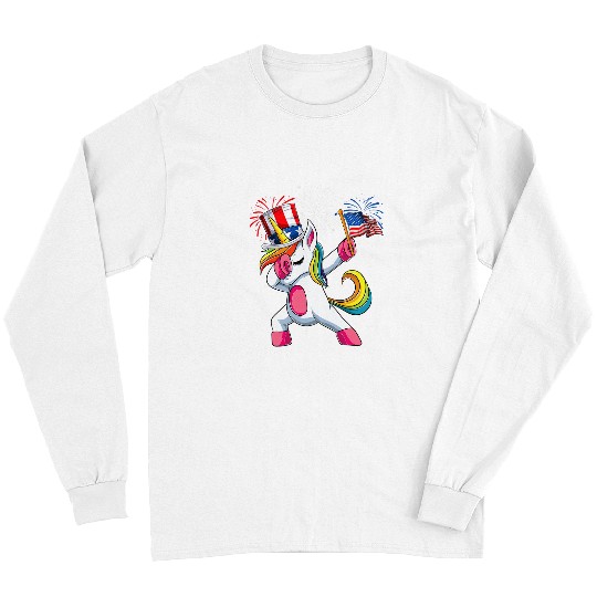 Unicorn Pet Toddler Memorial Day  Unicorn s 4th Of July Kids Long Sleeves