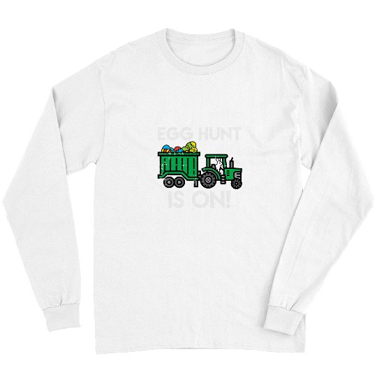 Tractor Fun driving Kids Egg Hunt Is On Tractor Easter Farm Truck Boys Kids Toddler Long Sleeves