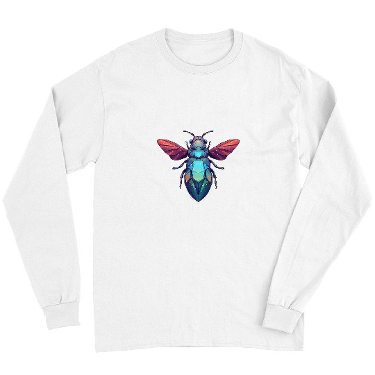 Cicada Insect Bug Colorful Entomology Entomologist Magicicad 22 Long Sleeves