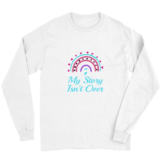 suicides Prevention 988 Ribbon My Story Isnt Over Semicolon suicides Prevention Depression Long Sleeves