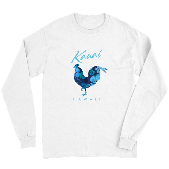 Chicken Pet Kauai Hawaii Flower Hibiscus Chicken Lover Souvenir 1 Long Sleeves
