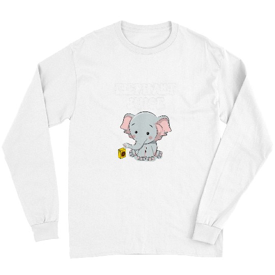 Elephant Mammal Juice I Love You For Girlfriend Cute Valentines Day Long Sleeves