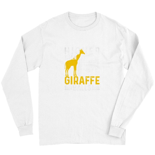 Giraffe Pet Higher Than Giraffes Balls Lifted Truck Square Body Truck Long Sleeves