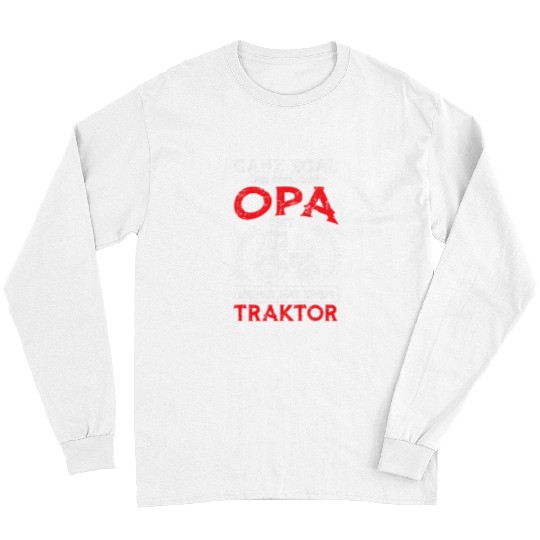 Tractor Fun driving Kids Grandpa with Tractor Funny Grandpa Grandpa Grandad Long Sleeves