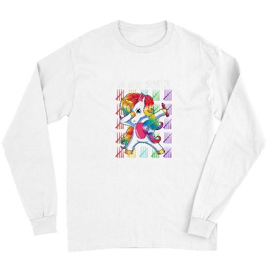 Unicorn Pet 100th Day Of School Teacher 100 Days Smarter Rainbow Unicorn 345 Long Sleeves