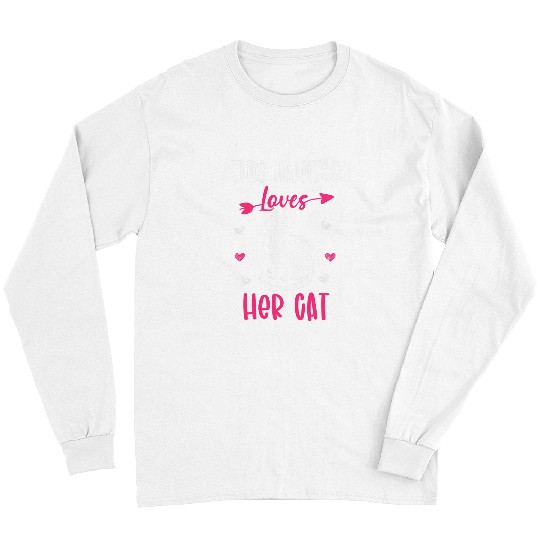 This Janitor Loves Her Cat Funny Cat Owner Long Sleeves