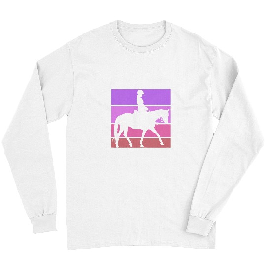 Horse Pet Equestrian Horse Girl Horseback Riding Pony Horseshoe Racing Long Sleeves