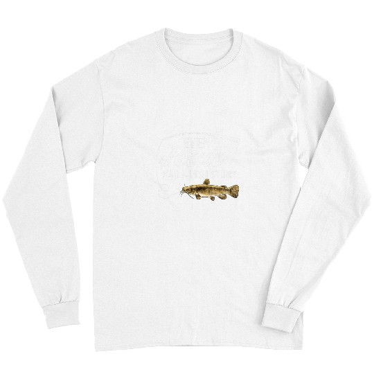 Fishing Fun Funny Flathead Catfish Fishing Freshwater Angler Father Long Sleeves