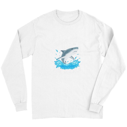 Shark Pet Respect The Locals Funny Shark Costume Shark Lovers Long Sleeves