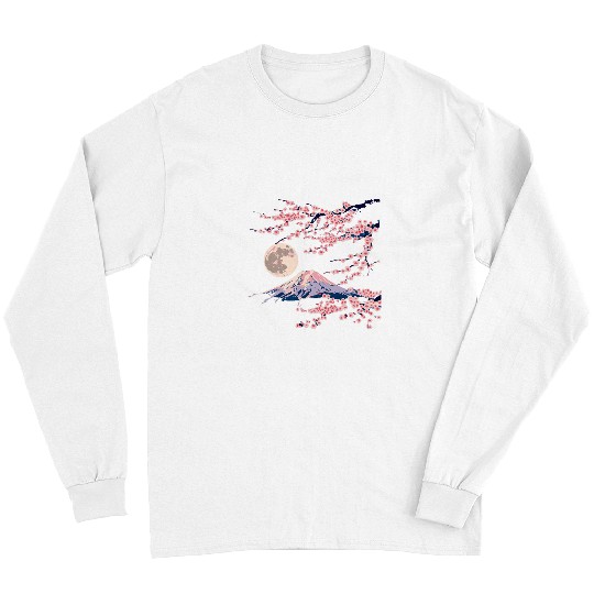 Japanese Sakura Garden Geisha Mount Fuji Cherry Blossom 26 Long Sleeves