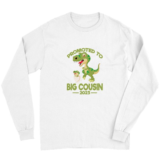 Dinosaur Pet Promoted To Big Cousin Dinosaur TRex Boys Long Sleeves