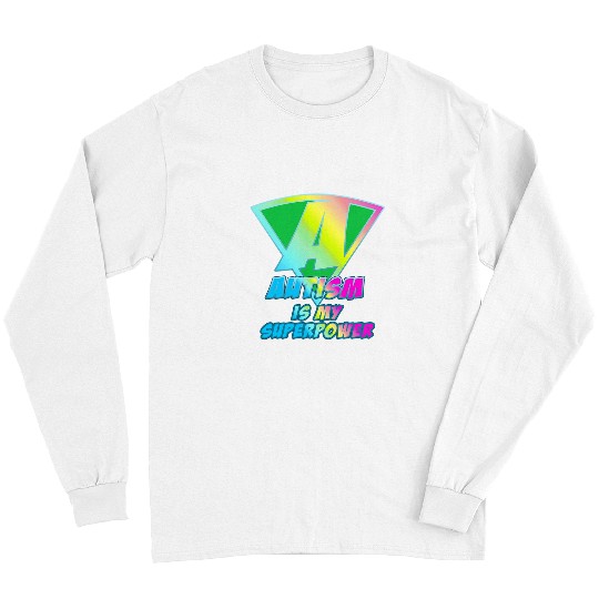 Autism Puzzle is my Super Power Heroes On The Spectrum Long Sleeves